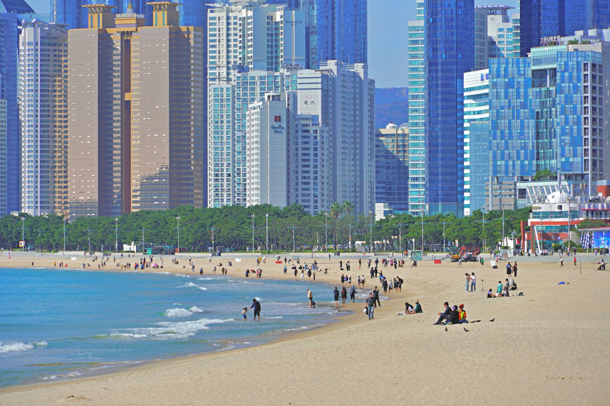 海云台海滩